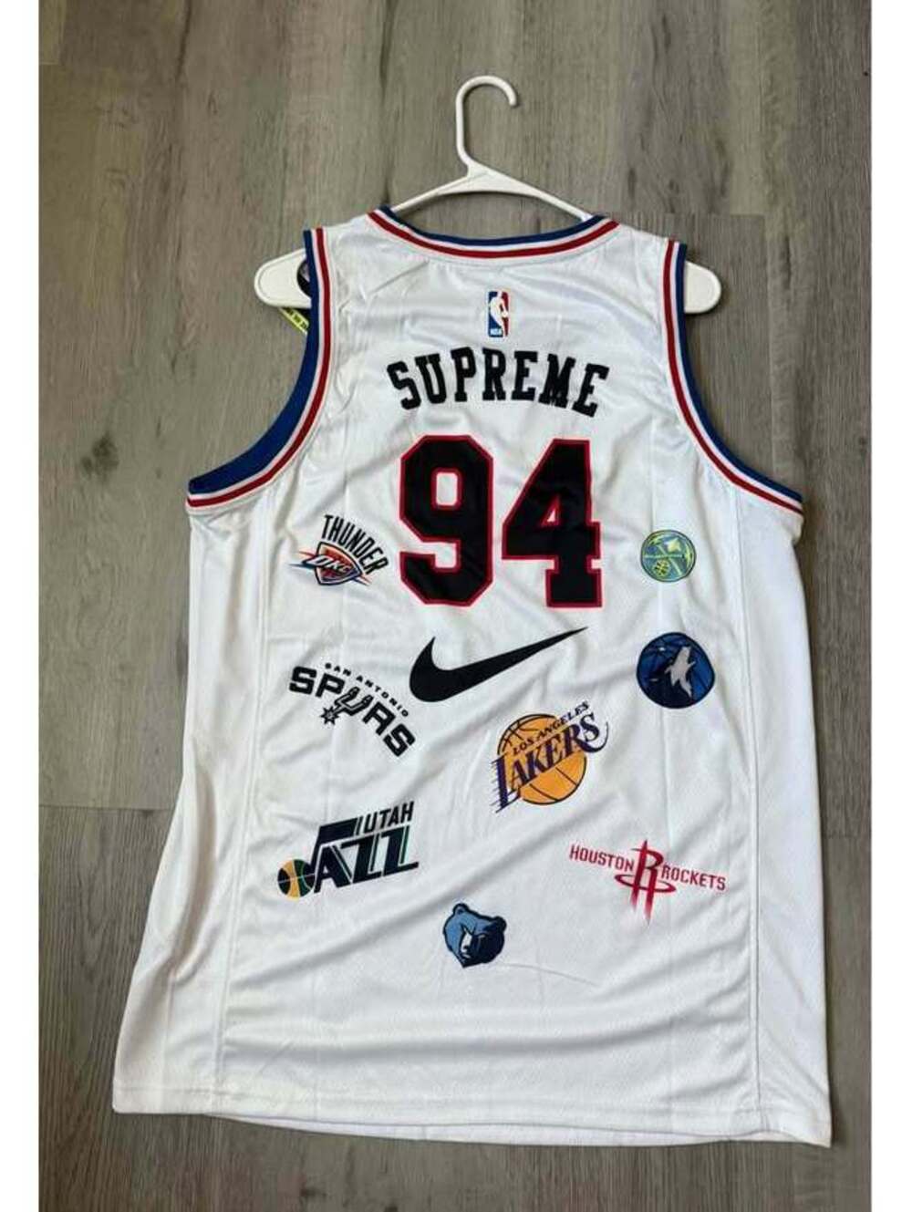 Supreme X NBA basketball Jersey size 48 (Large) NWT